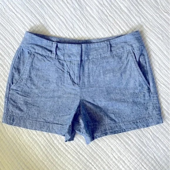 Linen Shorts Blue - Picture 1 of 5